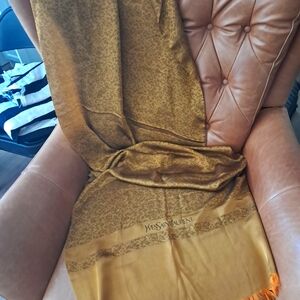Yves Saint Laurent Silk Long Scarf